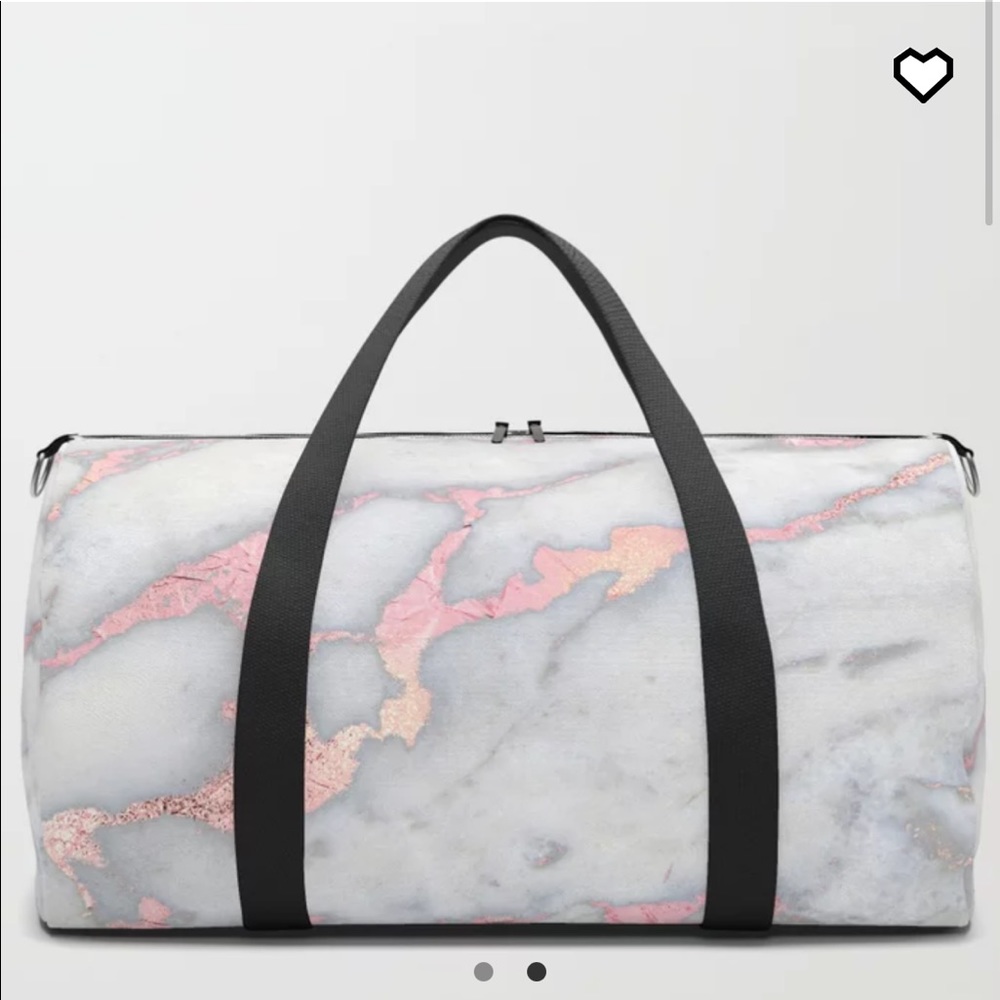 Society 6 Marble Duffle Bag